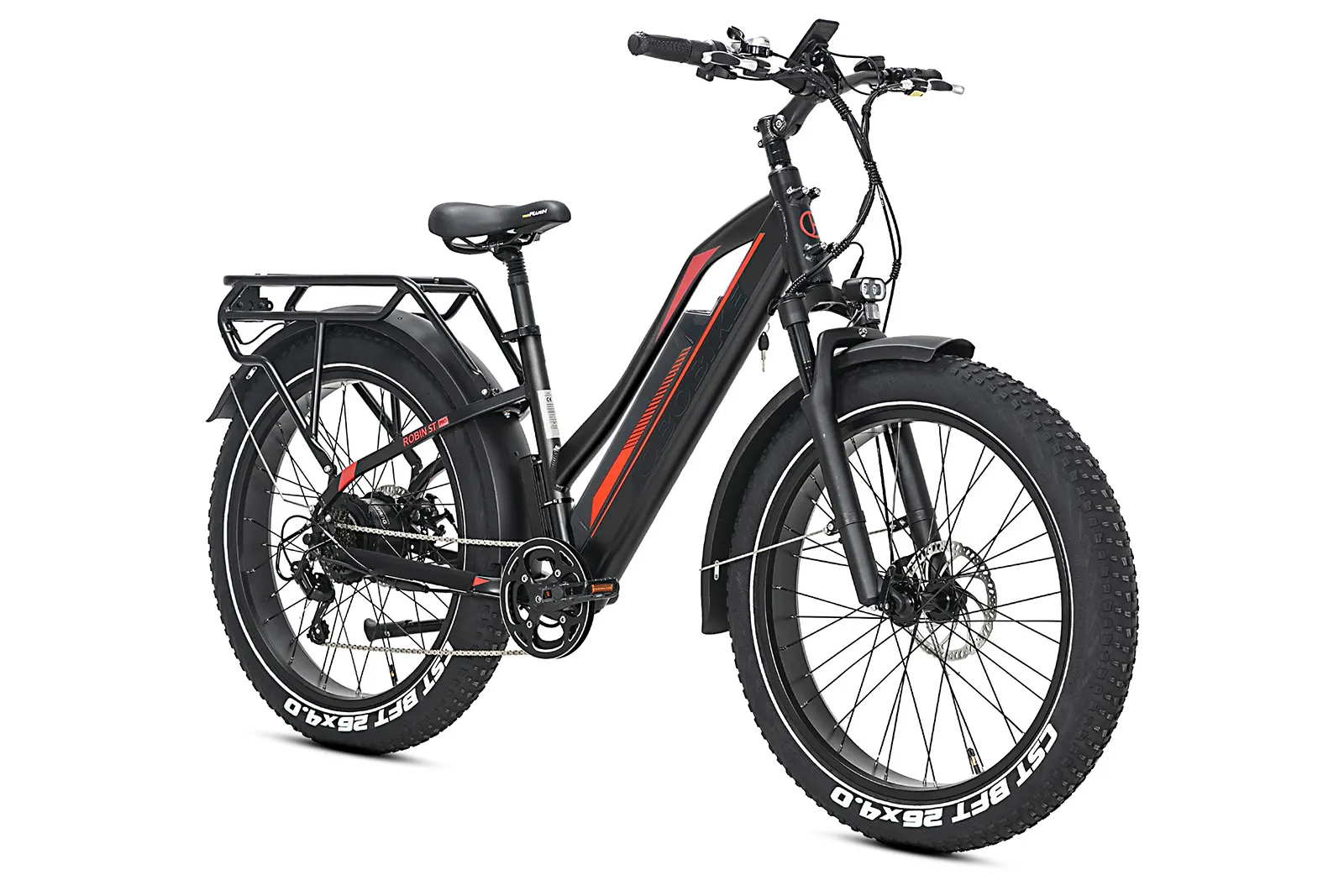 Robin st Pro MTB e-bike Black-red