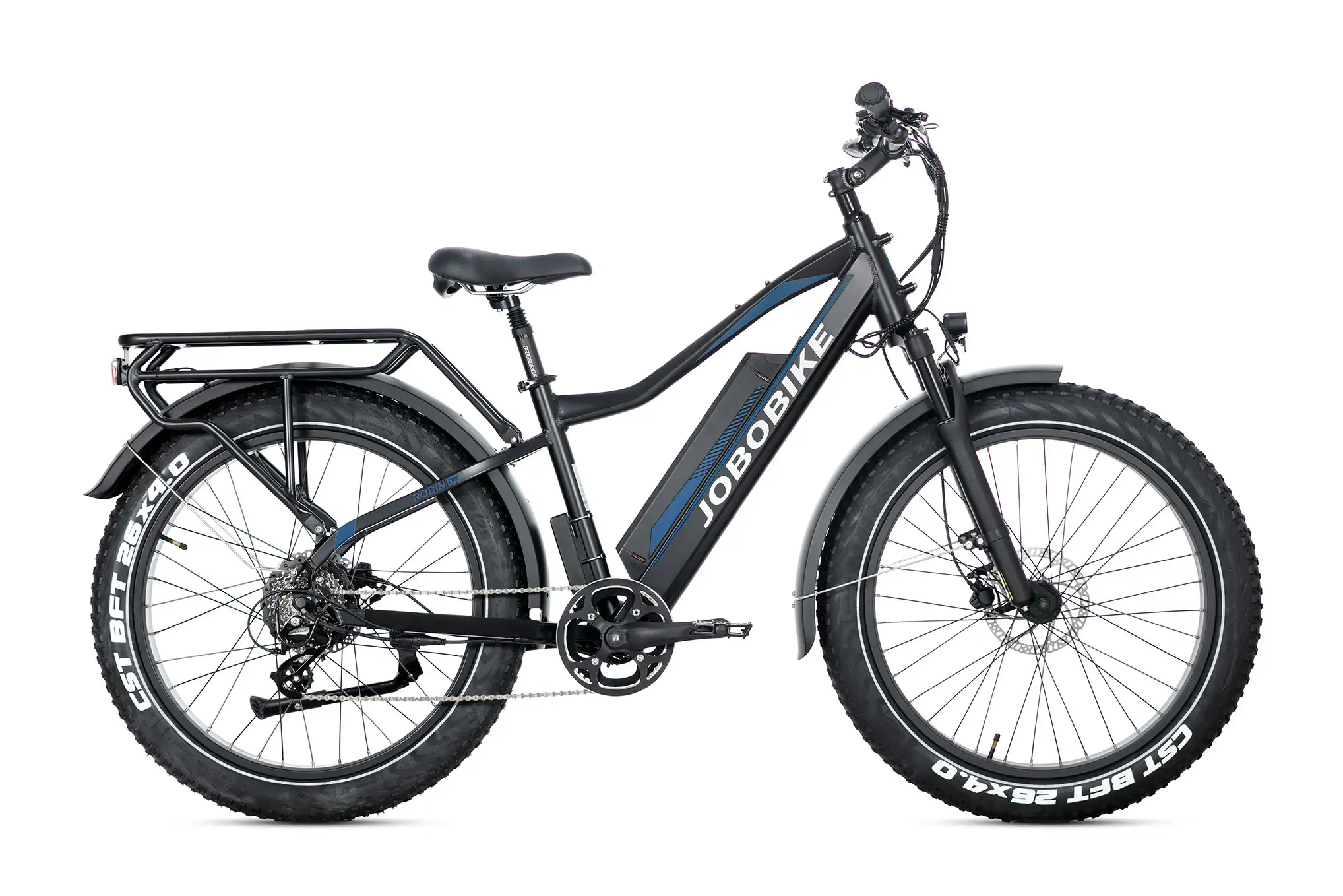 jobobike fat tire e-bike Robin Pro-Black-navy